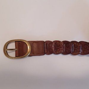 Genuine Leather Belt - Copper Brown - Very Adjustable - L/XL or wear below waist